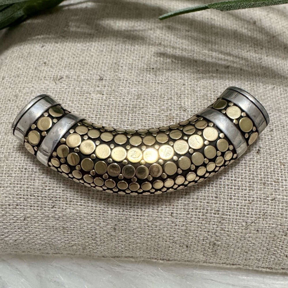 John Hardy 18K Gold Dot .925 Slide Pendant